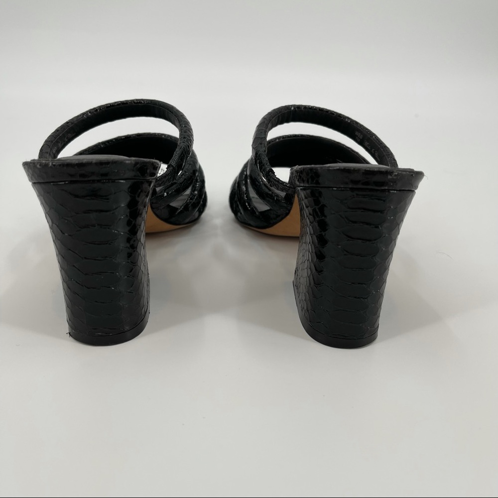Donald Pliner Wes Block Heel Mule Black Size 7 - Picture 8 of 15